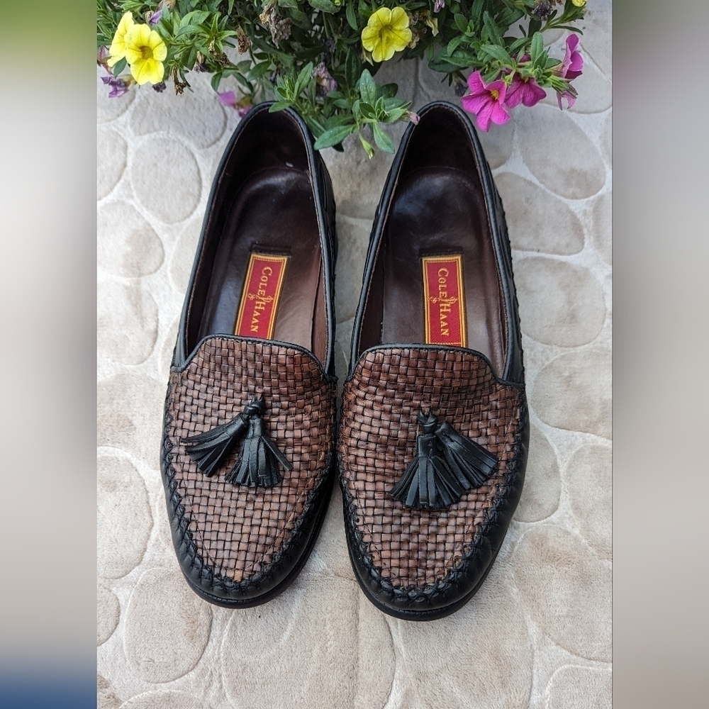 Cole Haan Brown and Black Loafers - Picture 2 of 12